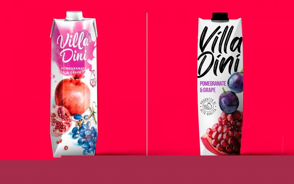 Villa Dini果汁包装设计欣赏