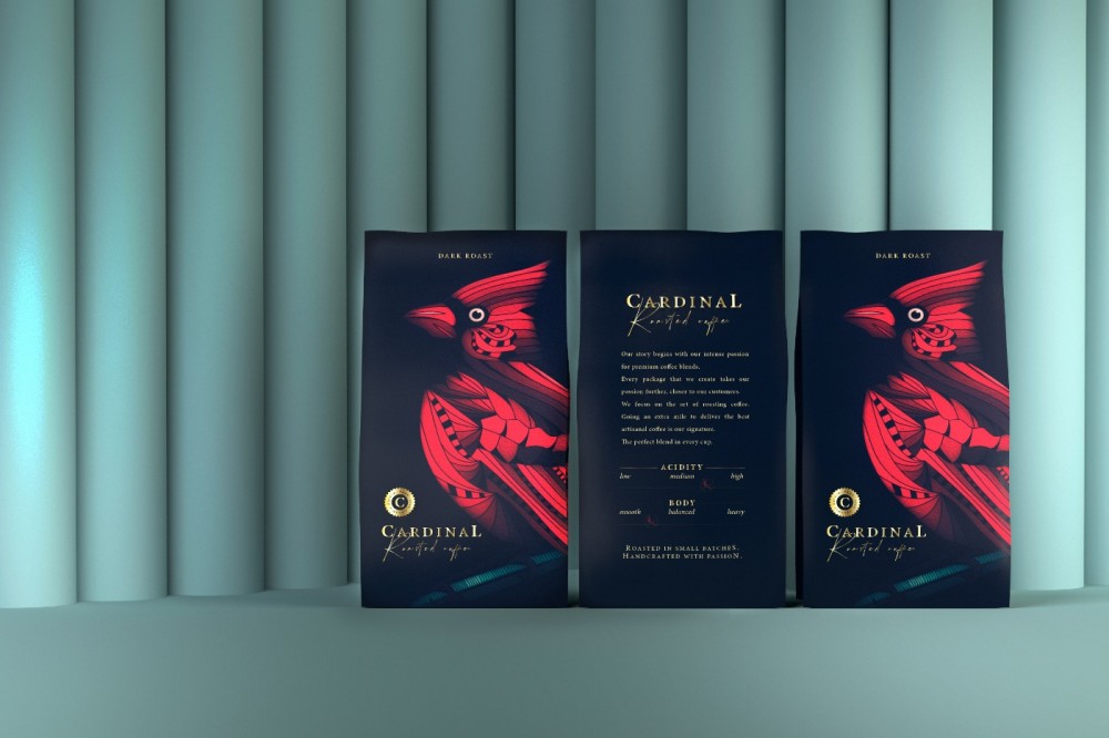 Cardinal咖啡品牌包装设计欣赏