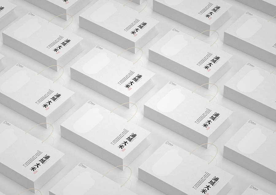 简约风格的浦城大米包装设计欣赏