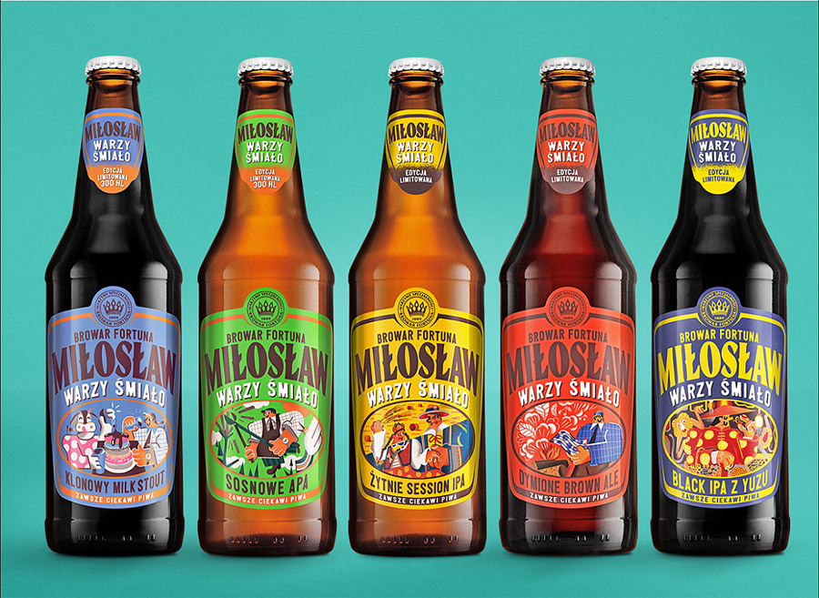 知名品牌MILOSLAW啤酒包装设计作品欣赏