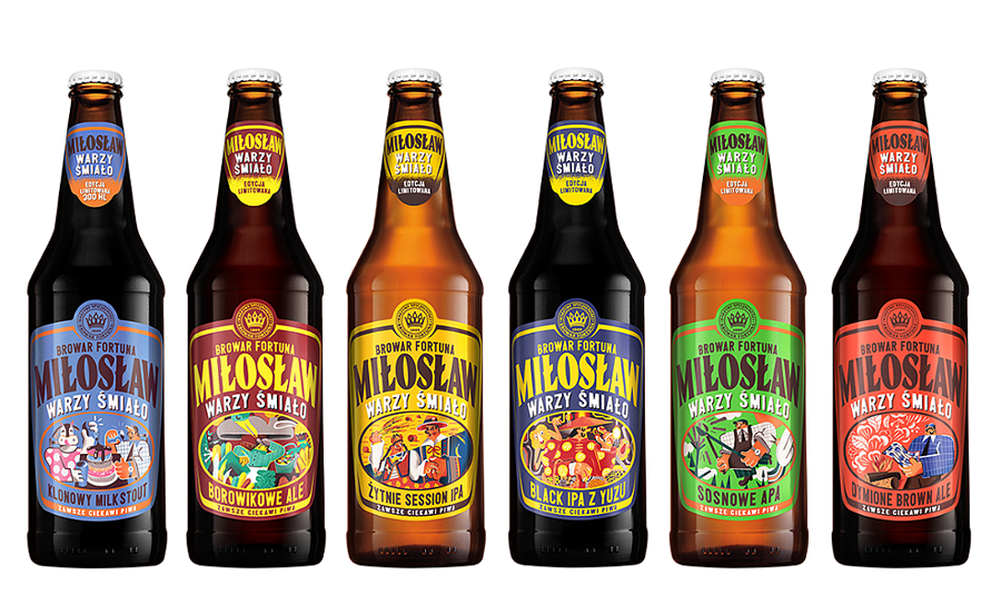 知名品牌MILOSLAW啤酒包装设计欣赏