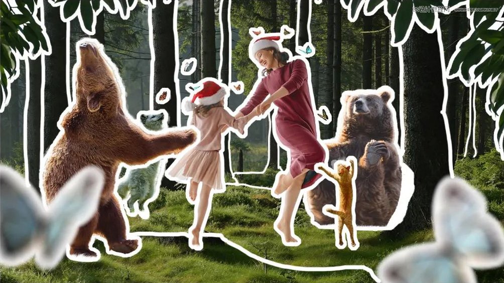 Photoshop合成创意的亲子乐园海报