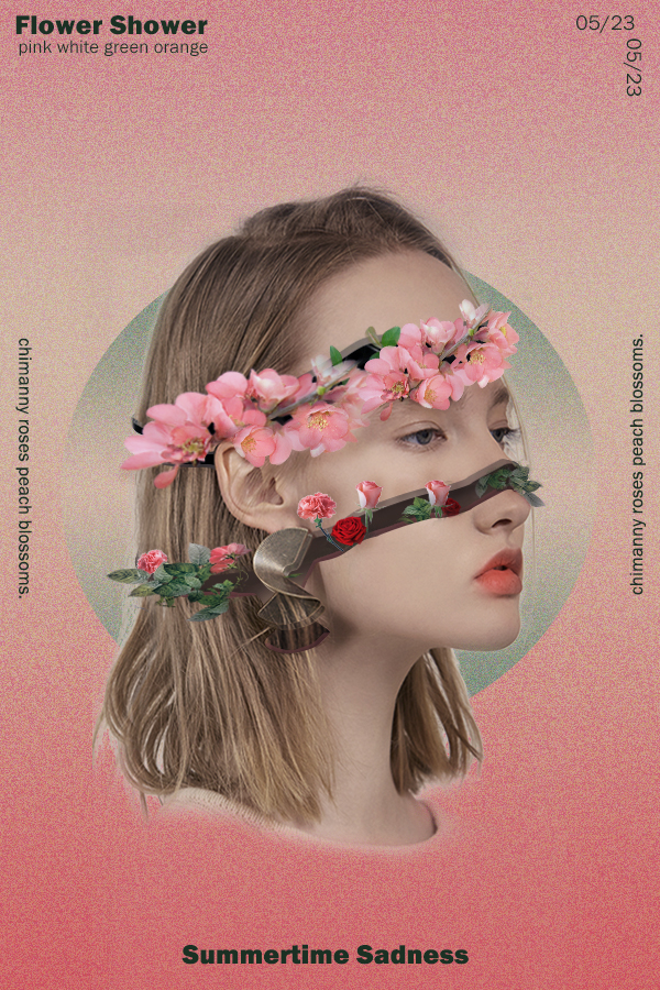 Photoshop创意合成从人物头像中长出的花朵