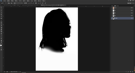 Photoshop创意合成从人物头像中长出的花朵