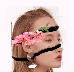Photoshop创意合成从人物头像中长出的花朵