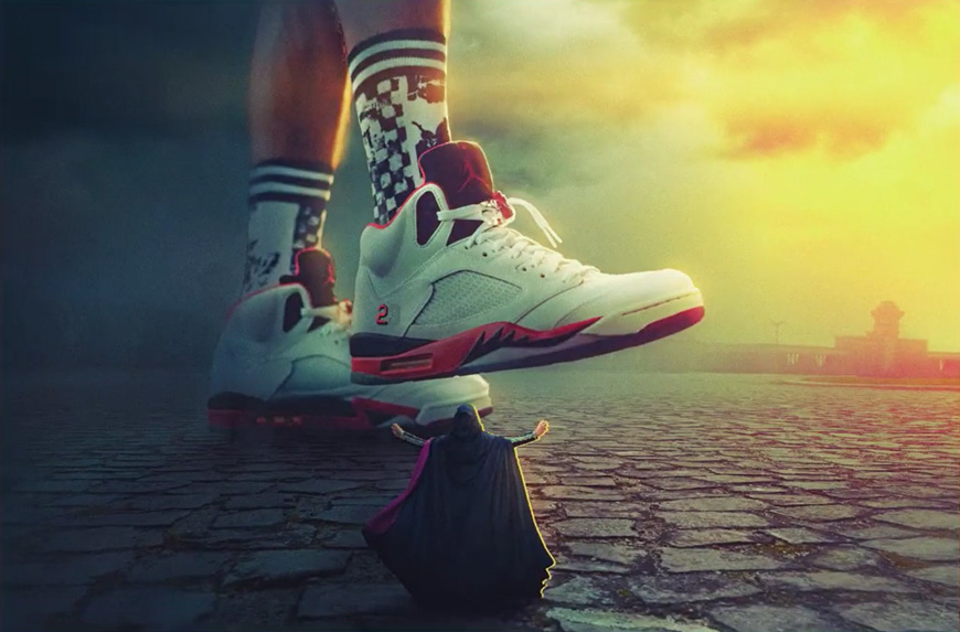 Photoshop合成在脚底下魔法师创意图片教程