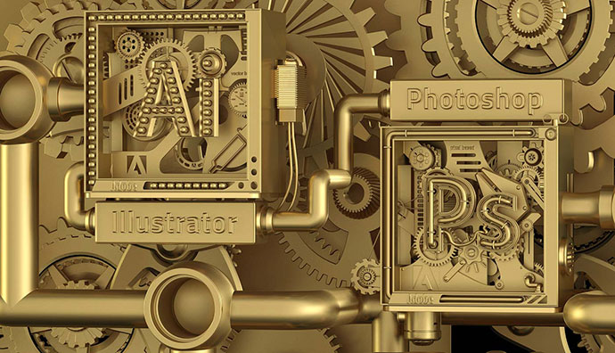 华丽大气的黄金立体字设计欣赏