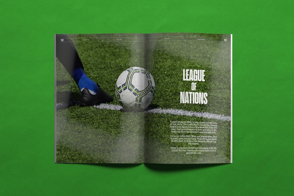 简约Top Corner足球杂志版式设计欣赏