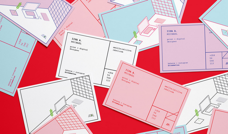 11款可爱风格女性名片设计欣赏