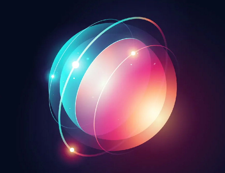 Illustrator绘制时尚立体效果的星球插画设计教程