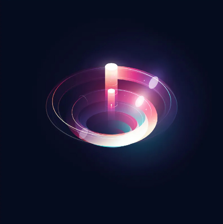 Illustrator绘制时尚立体效果的星球插画