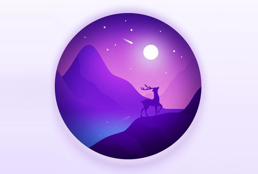 Illustrator绘制紫色风格的时尚插画设计教程