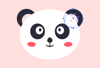 Illustrator绘制卡通风格的大熊猫