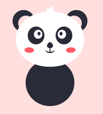 Illustrator绘制卡通风格的大熊猫