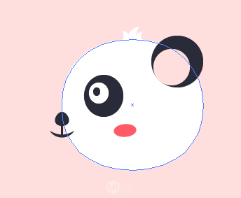 Illustrator绘制卡通风格的大熊猫