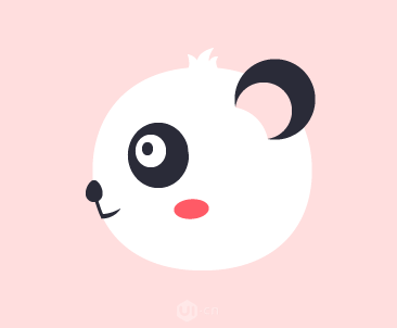 Illustrator绘制卡通风格的大熊猫