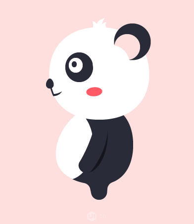 Illustrator绘制卡通风格的大熊猫