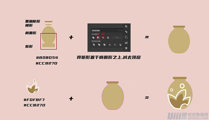 Illustrator绘制扁平化风格的室内效果图