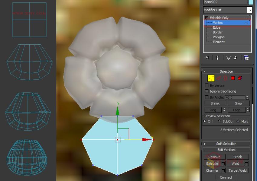 3DXMAX制作欧式古典风格的雕花建模