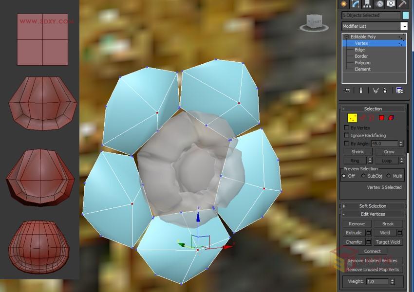 3DXMAX制作欧式古典风格的雕花建模