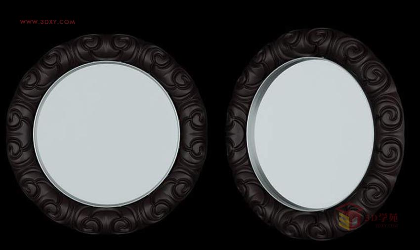 3DSMAX制作精美的雕花圆镜效果