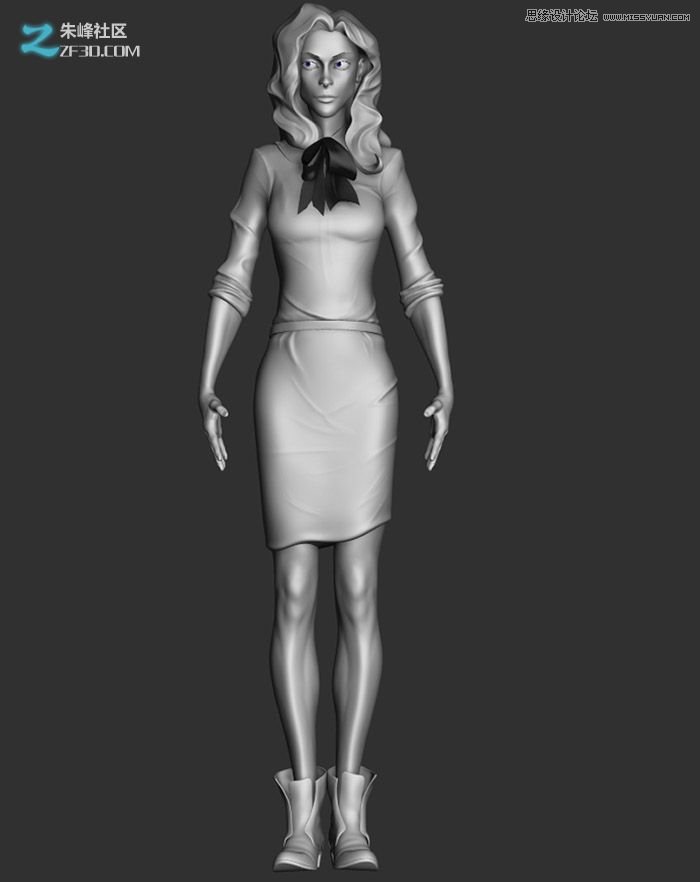 MAYA结合ZBRUSH制作美女杀手CG人物