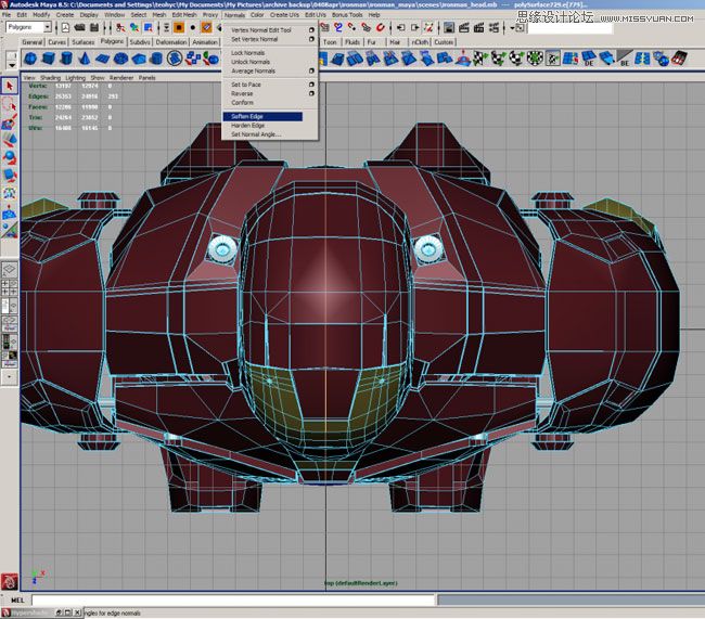 Maya建模教程：打造超级英雄钢铁侠