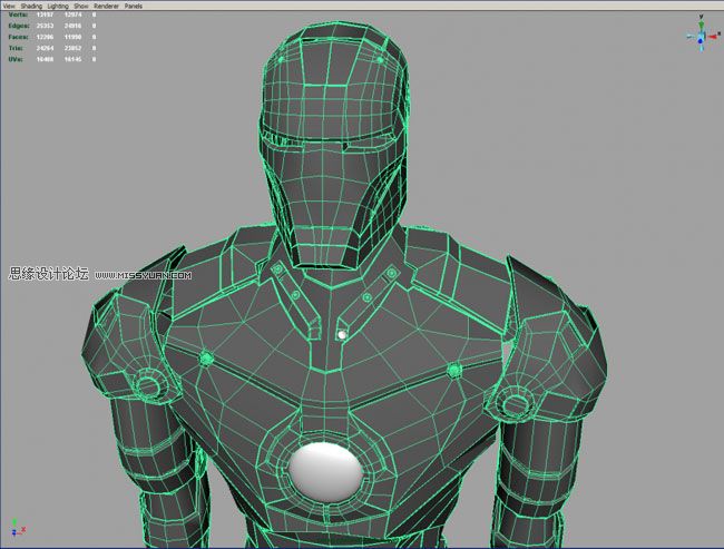 Maya建模教程：打造超级英雄钢铁侠