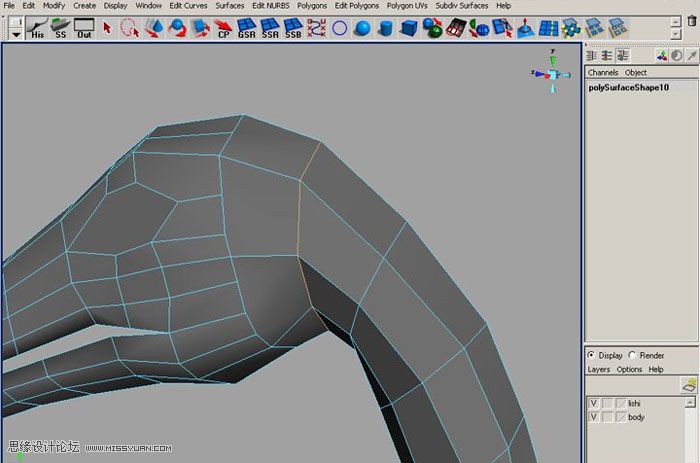 Maya建模教程:制作真实的恐龙