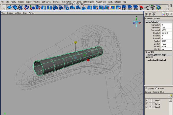 Maya建模教程：制作真实的恐龙