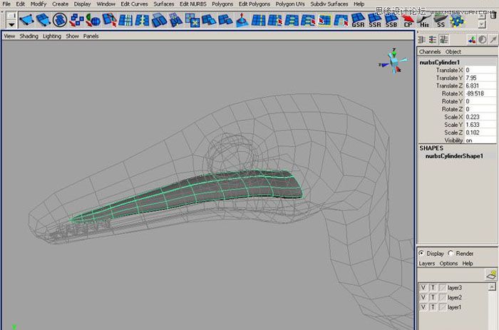 Maya建模教程：制作真实的恐龙