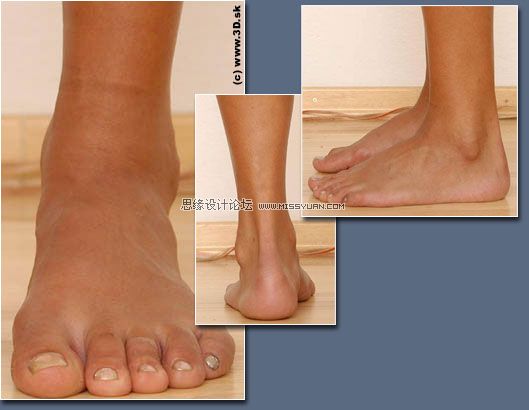 Maya建模教程：逼真脚部建模教程