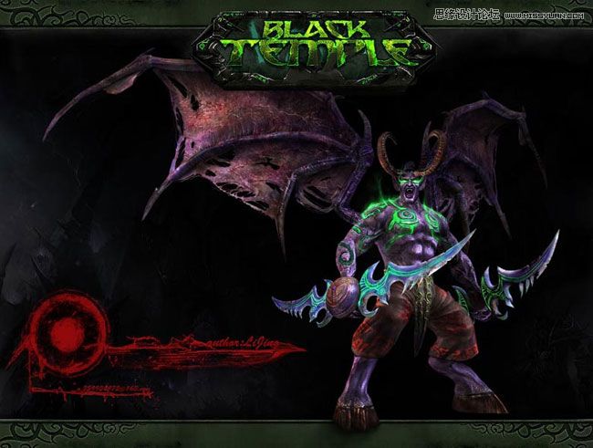 MAYA建模制作华丽复杂的伊利丹设计教程