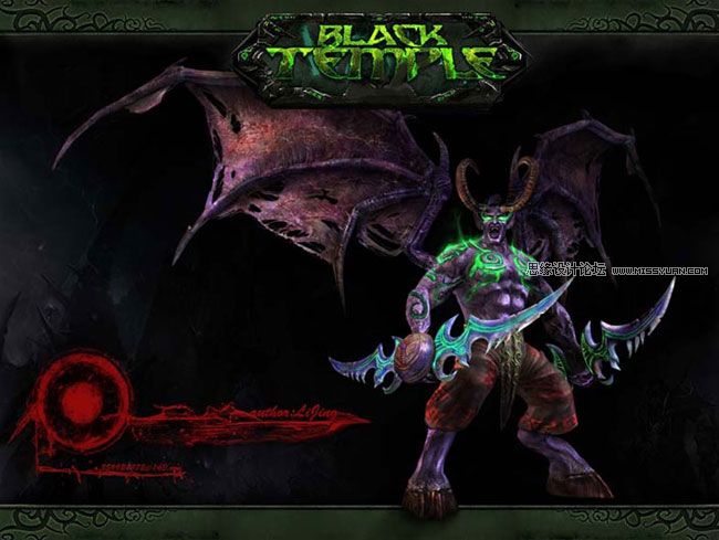 Maya制作华丽复杂的伊利丹教程