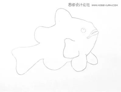 详解彩色铅笔画之小丑鱼的画法