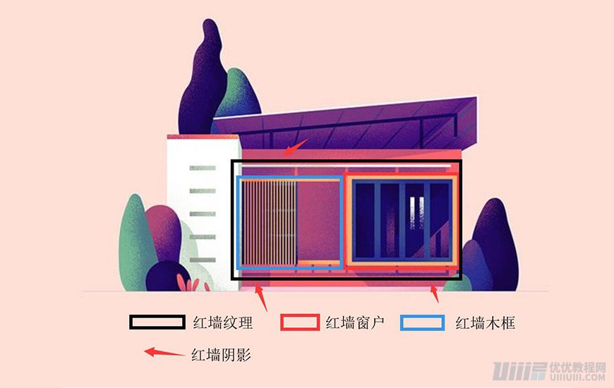 Illustrator绘制扁平化风格的建筑图