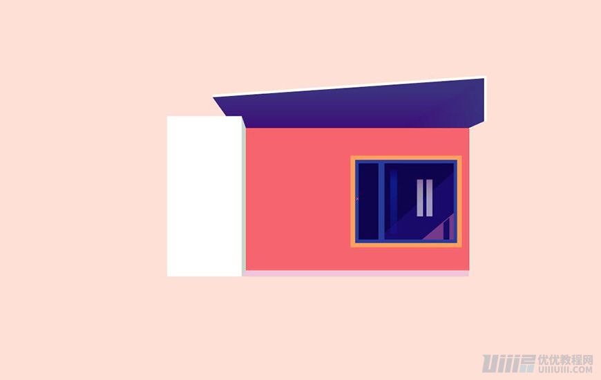 Illustrator绘制扁平化风格的建筑图