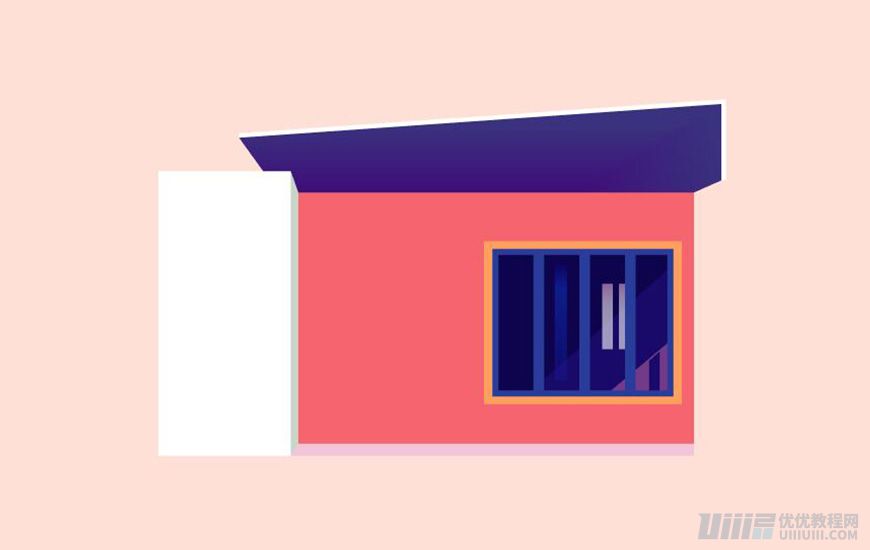 Illustrator绘制扁平化风格的建筑图