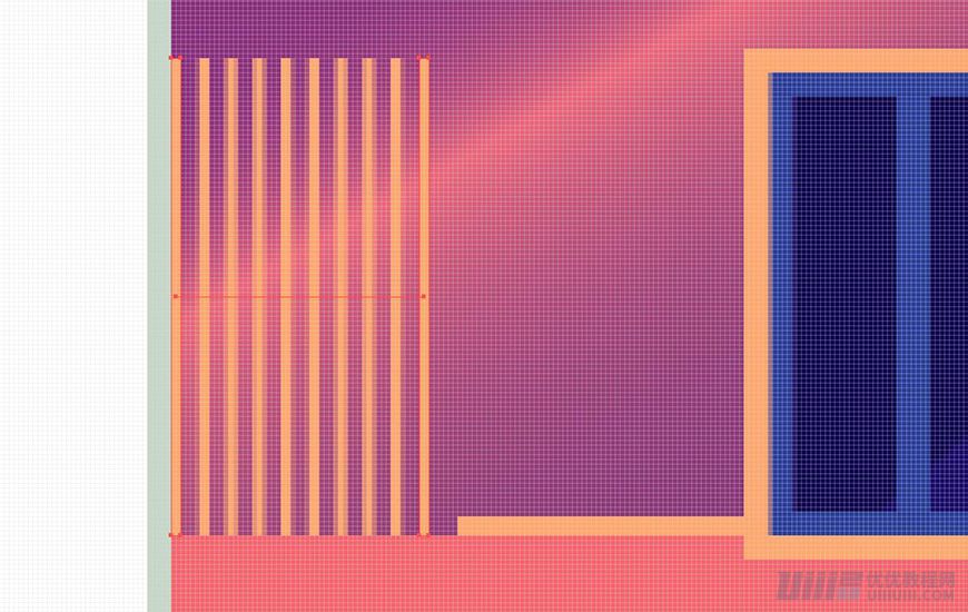 Illustrator绘制扁平化风格的建筑图