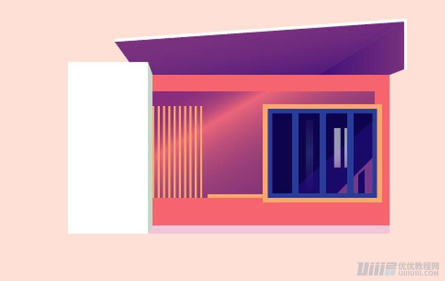 Illustrator绘制扁平化风格的建筑图