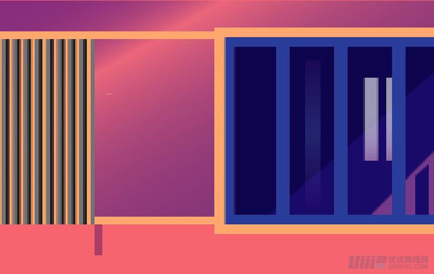 Illustrator绘制扁平化风格的建筑图