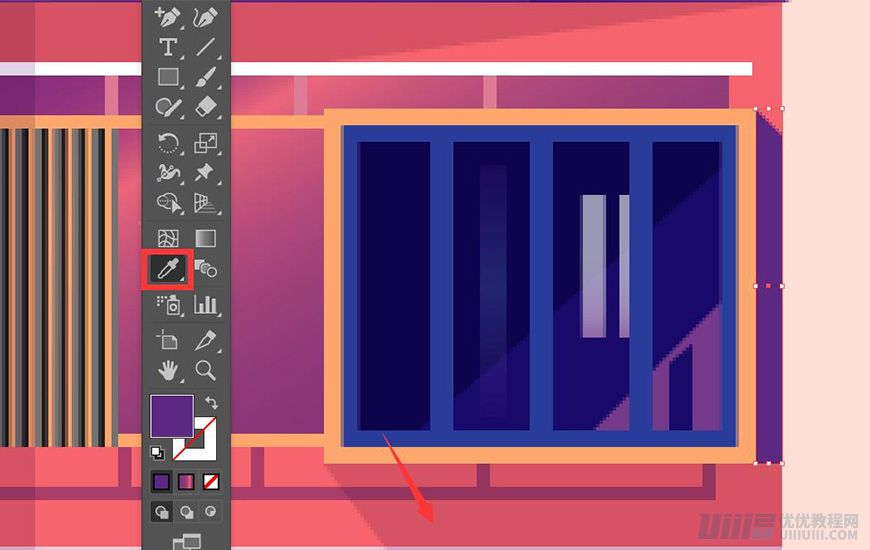 Illustrator绘制扁平化风格的建筑图