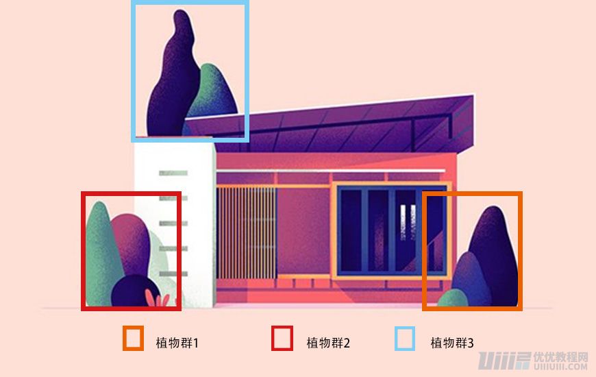 Illustrator绘制扁平化风格的建筑图