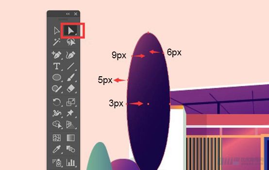 Illustrator绘制扁平化风格的建筑图