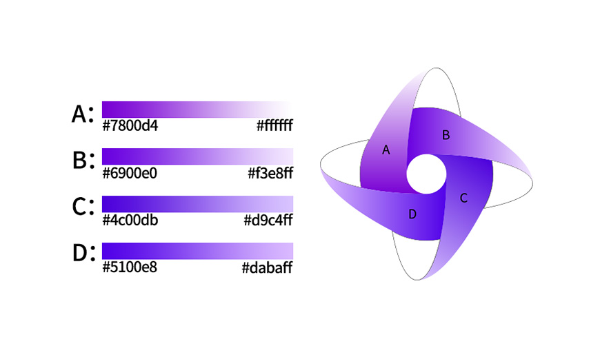 Illustrator设计紫色立体效果的企业LOGO