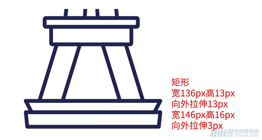 Illustrator制作卡通风格的法国建筑图