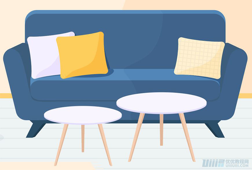 Illustrator绘制扁平化风格的办公室插画