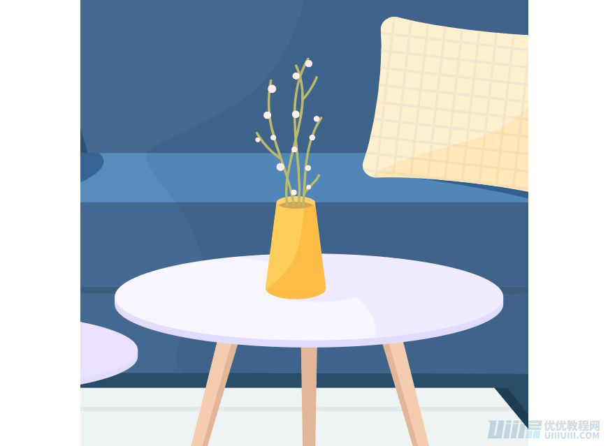 Illustrator绘制扁平化风格的办公室插画