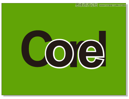 字体教程:CDR制作时尚的镂空艺术字