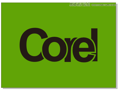 字体教程:CDR制作时尚的镂空艺术字